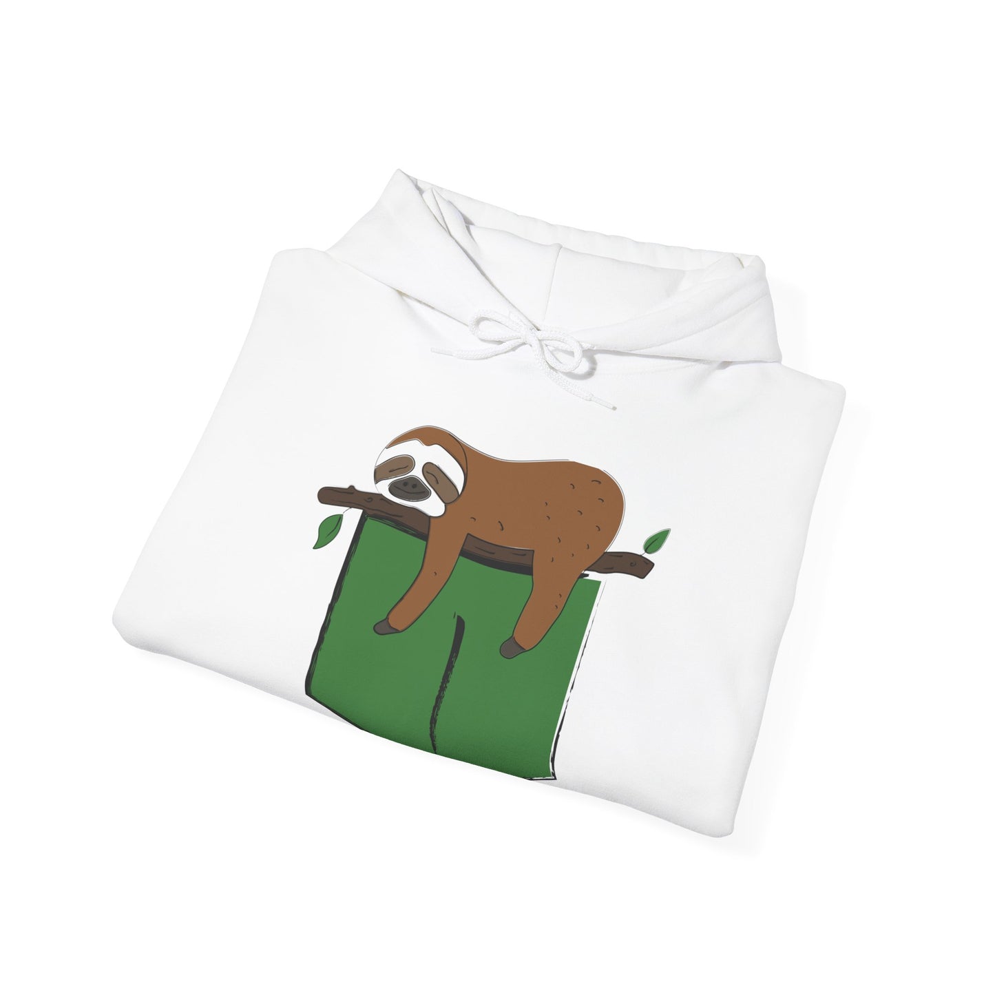 Unisex Heavy Blend™ Hooded Sweatshirt; Sleeping Sloth
