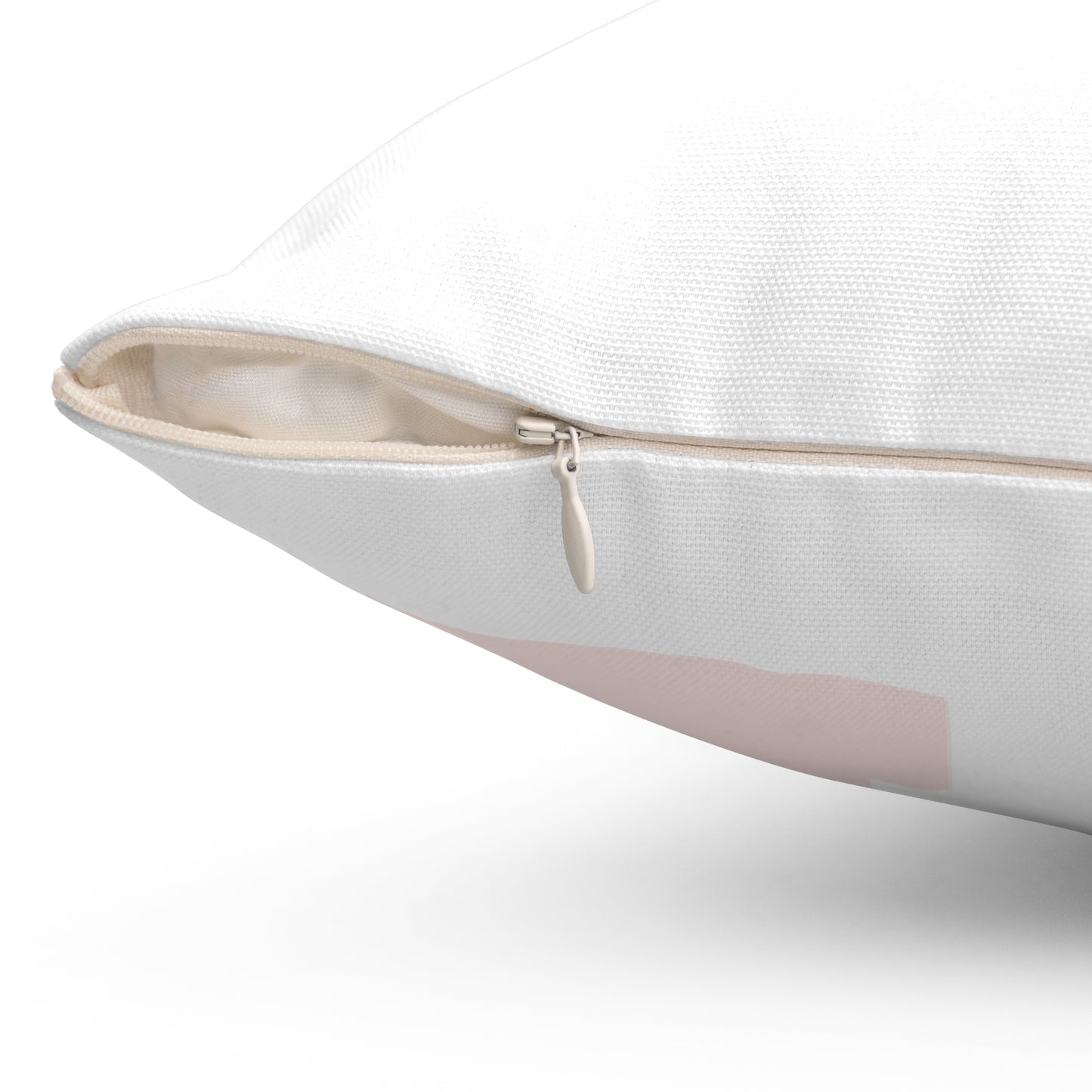 Spun Polyester Square Pillow; "Love Every day"