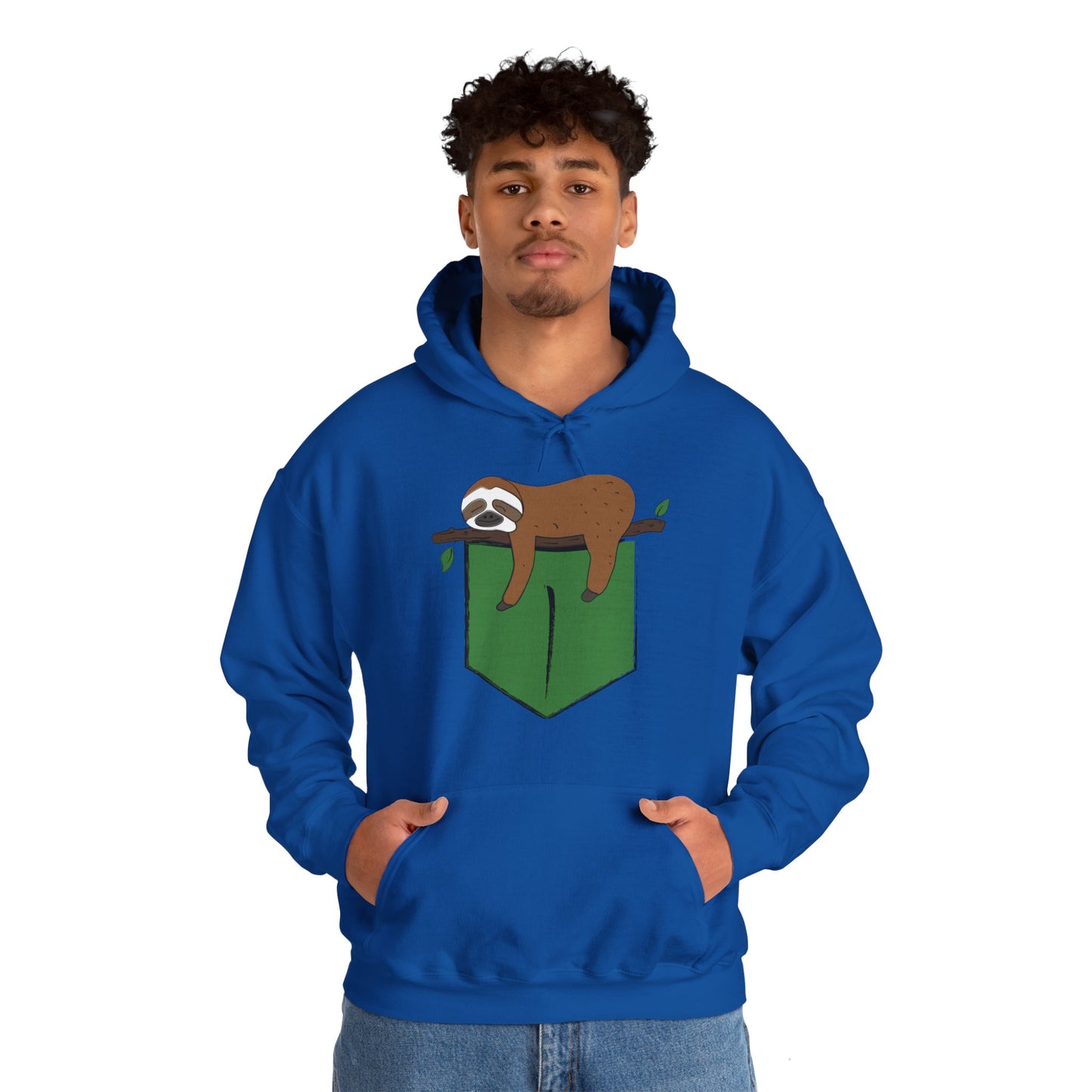 Unisex Heavy Blend™ Hooded Sweatshirt; Sleeping Sloth