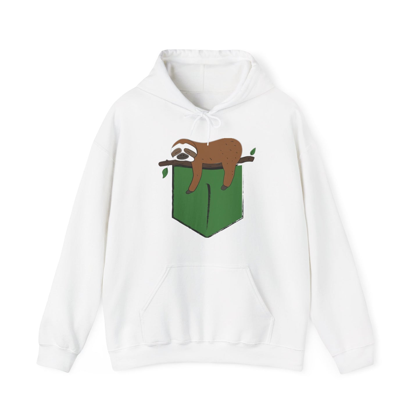 Unisex Heavy Blend™ Hooded Sweatshirt; Sleeping Sloth