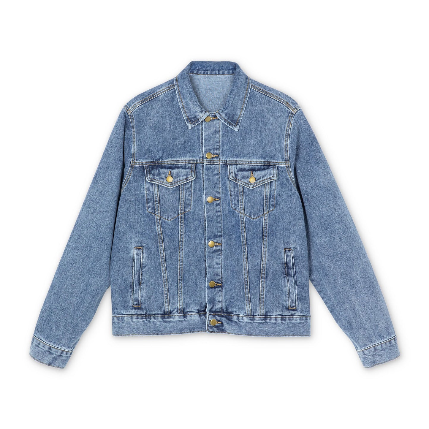 Men's Denim Jacket; 80's retro