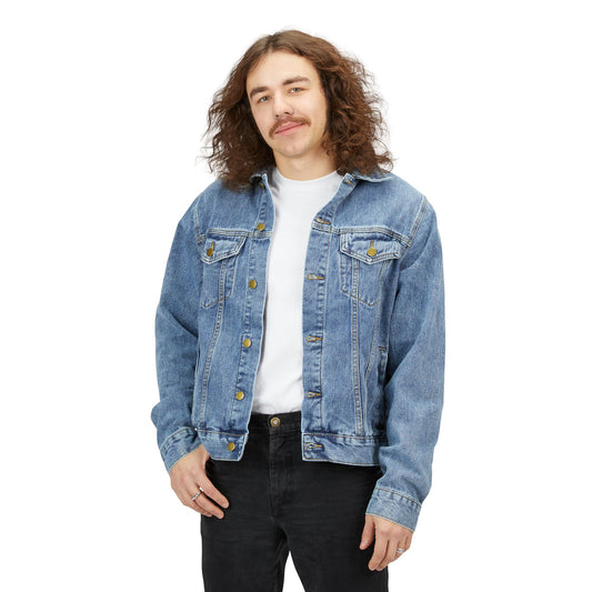 Men's Denim Jacket; 80's retro