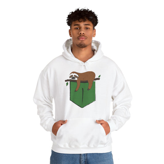 Unisex Heavy Blend™ Hooded Sweatshirt; Sleeping Sloth