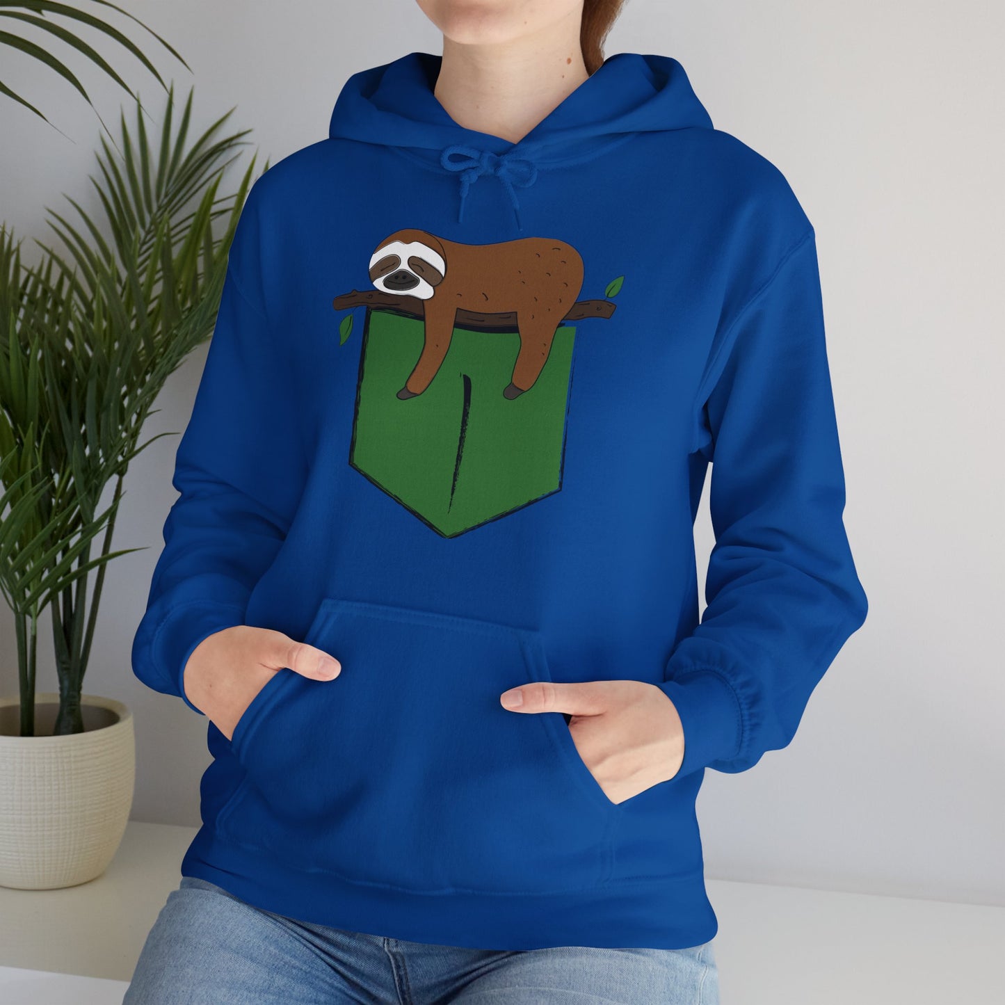 Unisex Heavy Blend™ Hooded Sweatshirt; Sleeping Sloth